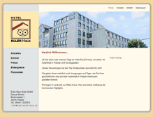 Tablet Screenshot of hotel-euler-haus.de